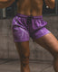 Lightning 'MF MNDST' 5-Inch Mesh Shorts (Purple)